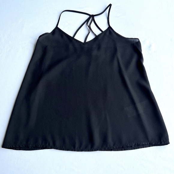 Abercrombie & Fitch XS black spaghetti strap top - Picture 1 of 6